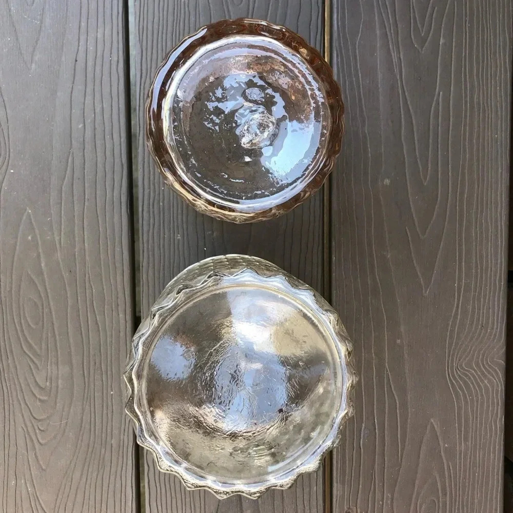 Patterned Glass Candleholders - Picture 2 of 8
